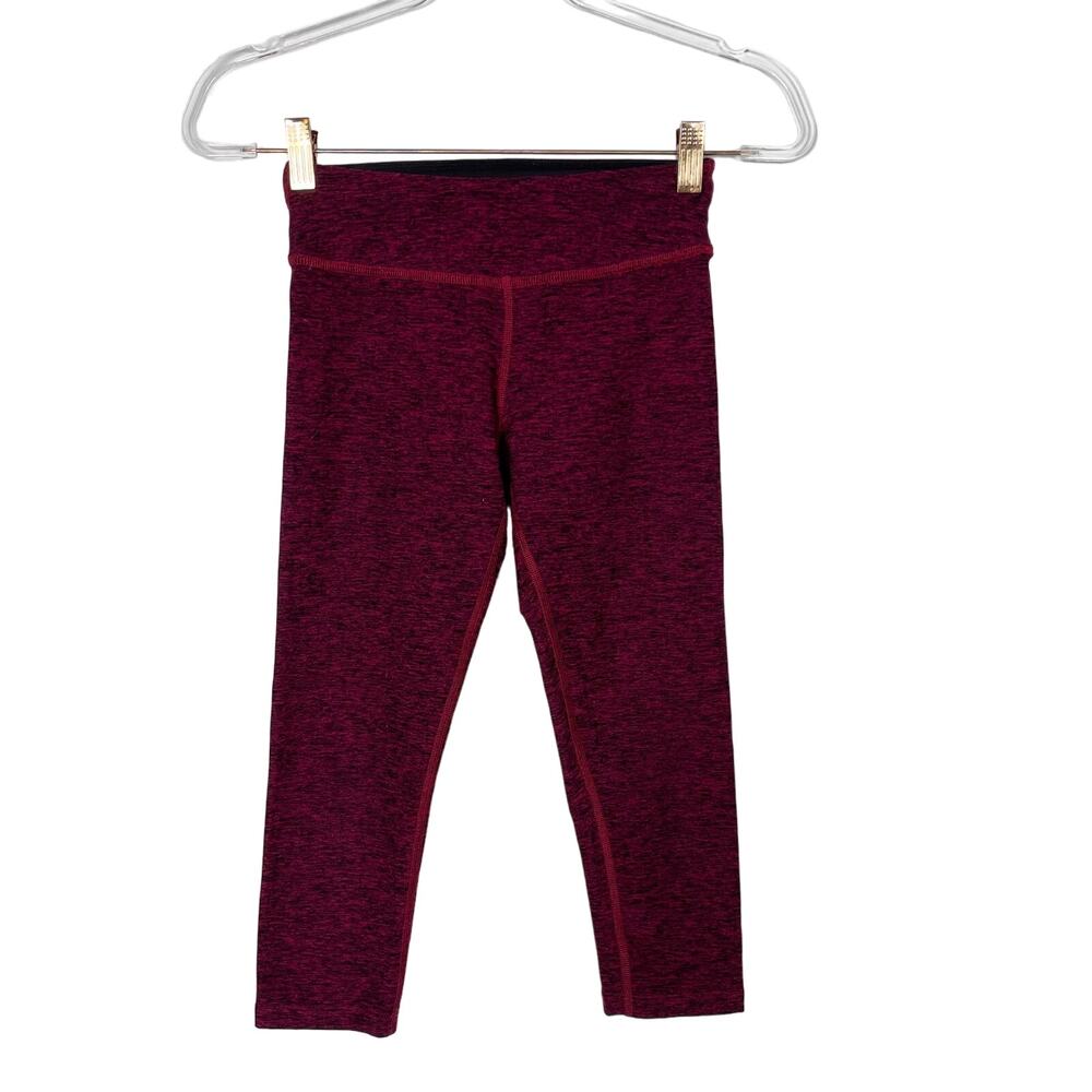 Beyond Yoga XSmall XS Spacedye Capri Leggings Purple Red Workout Activewear